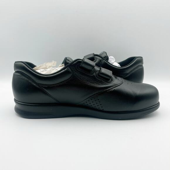 SAS Womens Me Too Adjustable Comfort Shoe US 11.5 WWW EU 42 Black Leather NIB - Picture 4 of 12
